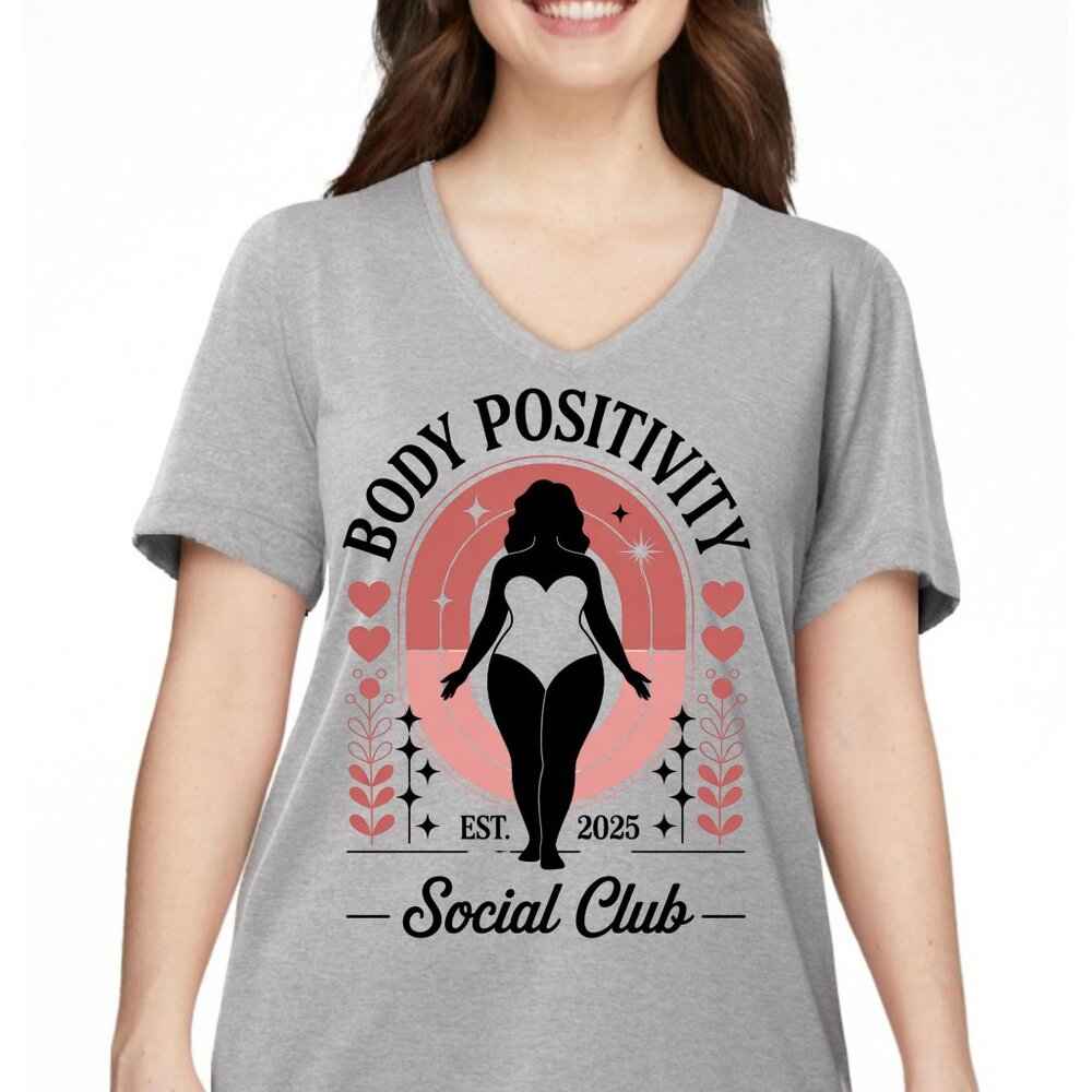 Motivation encouraging body positivity feminine social club